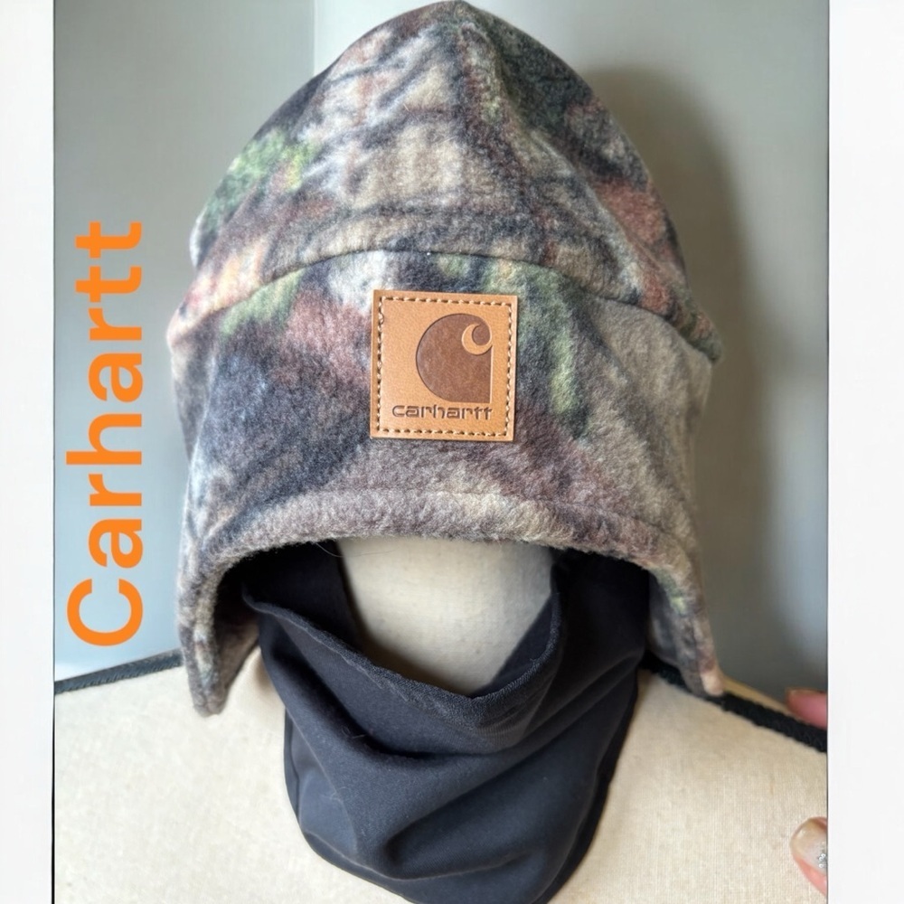 Carhartt-Balaclava Men’s one size fits most camo/black warm cap. New w/o tags! - Picture 5 of 11